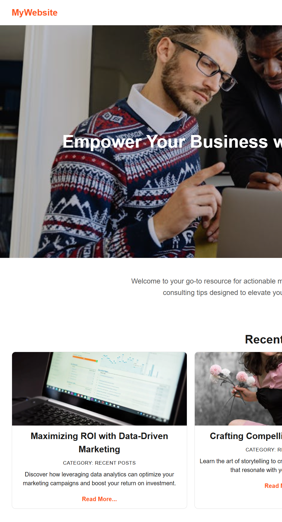 Blog Theme Screenshot